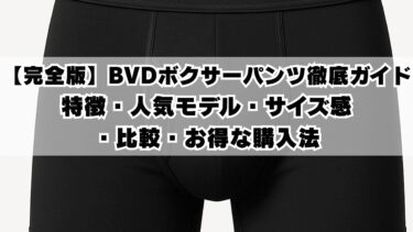 【完全版】BVDボクサーパンツ徹底ガイド｜特徴・人気モデル・サイズ感・比較・お得な購入法