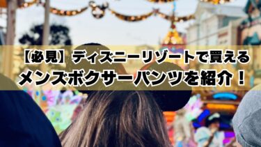 【必見】ディズニーリゾートで買えるメンズボクサーパンツを紹介！